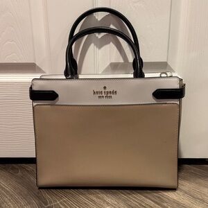 Kate Spade Black and Tan Satchel